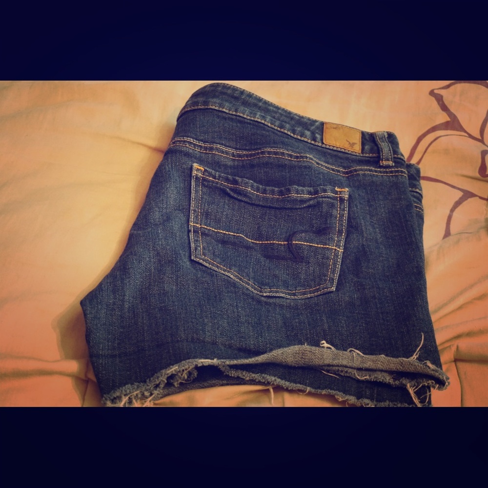 American Eagle Denim Distressed Shorts